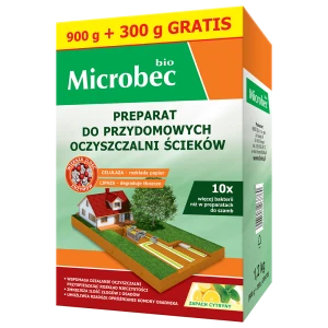 Microbec BIO - aktywator do przydomowych oczyszczalni ścieków 900g+300g gratis