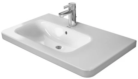 DURAVIT DuraStyle umywalka meblowa asymetryczna jednootworowa z przelewem z półką 800 mm 23258000001