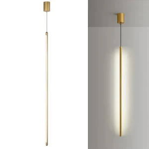 LAMPA SUFITOWA WISZĄCA LED APP1414-C GOLD 100CM