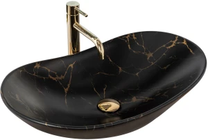 Royal Marble Black Matt Umywalka nablatowa