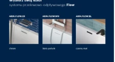 Flow System Odpływ-Przelew. Złoty PVD