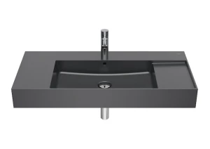 INSPIRA SQUARE Umywalka 1000x490 FINECERAMIC® ONYX