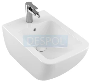 VENTICELLO Bidet podwieszany 375x560 mm, do armatury 1-otworowej, wybity otwór pod armaturę, z przel