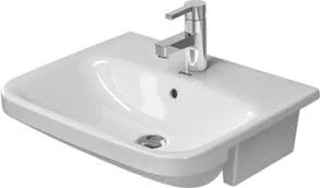 DURAVIT 03755500001 Umywalka  polblatowa 55 cm DuraStyle ,z przel.,z polka,1otw,WG