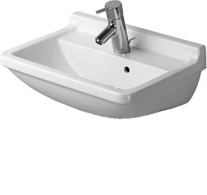 DURAVIT 03005000001 Umywalka 50 cm Starck 3 z przelewem biala WonderGliss