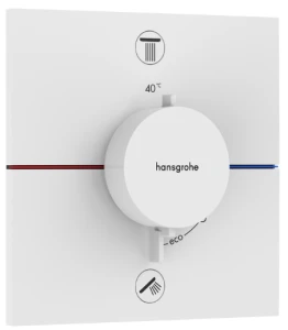 ShowerSelect Comfort E Bateria termostatyczna, podtynkowa do 2 odbiorników Biały Matowy