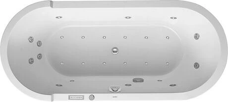 Starck Wanna owalna z hydromasażem 1800x800 combi E