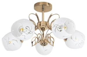 Fauna Lampa sufitowa   IP20 złoty E27 5x MAX 40