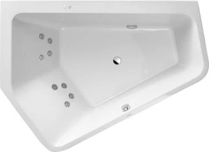 Paiova 5 Wanna z hydromasażem 1900x1400mm, z obudową, lewa, Jet-System