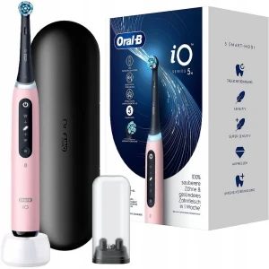 Braun Oral-B szczoteczka elektryczna iO 5 PINK - szczoteczka magnetyczna z etui podróżnym