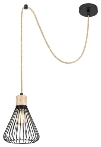 Farfalle Lampa wisząca   IP20 czarny E27 1x MAX 40