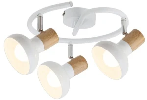 Spot Holly LED 3x4W biały/buk