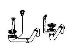 Zestaw odpływowy 3 1/2" do wariantu 2 Akcesoria do zlewozmywaków: AMX, CPX